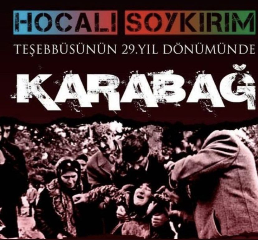 29 yıl önce, sırf Türk oldukları için 63 çocuk, 70 yaşlı, 106 kadın, 374 erkek , toplam 613 insan Hocalı'da soykırıma tabi tutuldu.
Ruhları şad olsun!
Dua ile...