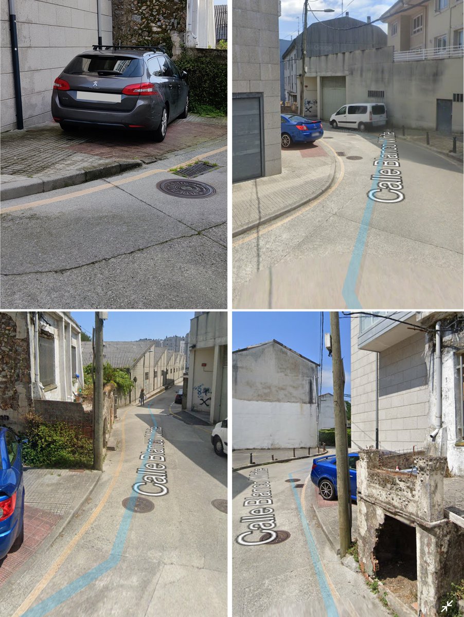 Clara_ccb's tweet photo. @ConcelloCoruna @Policia_Coruna siento haber irrumpido el tráfico de peatones con mi coche en esta transitadísima acera de A Coruña. Merecida multa de 200 €. Espero que lo recaudado se dedique por lo menos a humanizar calles como ésta, que dan pena.  #sentidocomun #sarcasmo https://t.co/QS5IST5akx