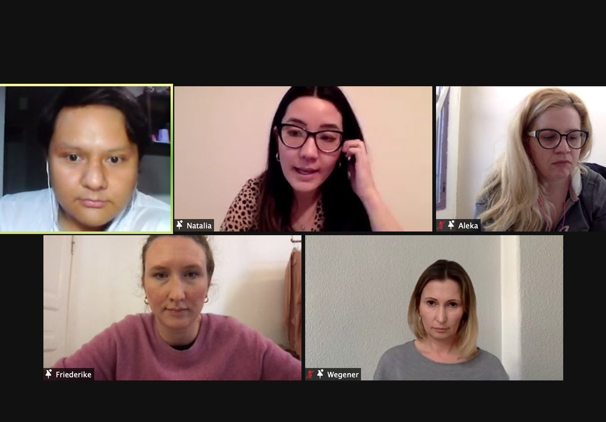 CGendercom's tweet photo. An international panel conducted by Natalia Martínez Pérez (@uc3m) @Unidad_Igualdad with @darelMEESTER , Aleka Stamatiadi, Jage-D'Aprile Friederike and Claudia Wegener. Thanks for sharing your knowledge and research at #GendercomOnline2021 https://t.co/ilriqGJVBL