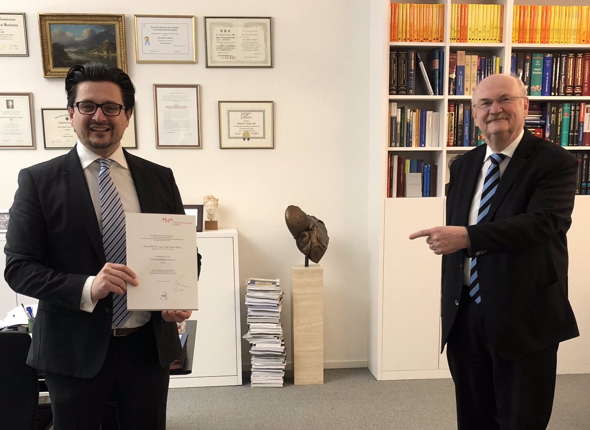 I am so proud and honored to be awarded as Professor of Hanover Medical School yesterday! A dream of a lifetime became reality! Thank you all very much for your support!