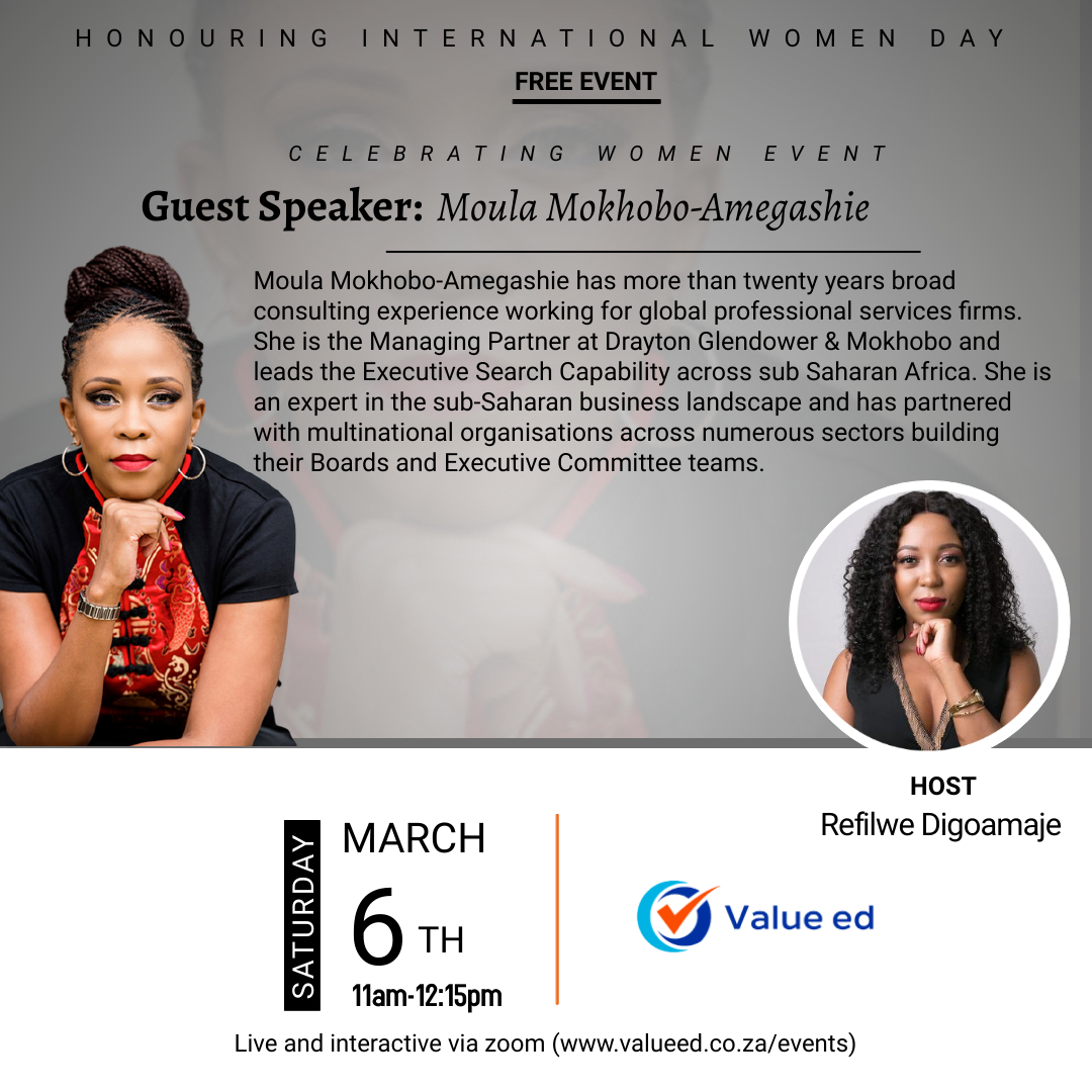 VikelaR's tweet photo. #RaisingVoicesOfWomen. Our guest this month is Moula Mokhobo-Amegashie, the Managing Partner at Drayton Glendower &amp; Mokhobo. Join us

Register to attend>>
 https://t.co/FitVoeAELy

#CelebratingWomen #InternationalWomensDay2021 https://t.co/E6mC084yW2