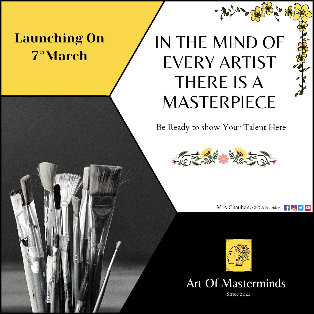 artofmastermind's tweet photo. 👊Stay Tuned, Launching On 7th March🚀
.
.
#artofmasterminds #ArtofLegends #artwork #painting #ArtistOnTwitter https://t.co/6ConLnRGGc