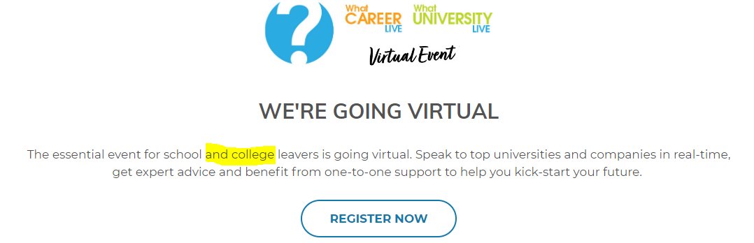 A #andcolleges success and it only took 1 day! Thanks <a href="/whatcareerlive/">What Next?</a> and have a great event next month.