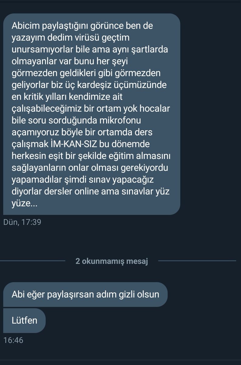 muhendisyenn's tweet photo. Ses olmaya devam edeceğiz. Mesajları Yayınlamaya devam ediyoruz arkadaşlar. Lütfen mesaj göndermeye devam edin.

#WHOSaveTurkishStudents https://t.co/0tgd8pgI9r