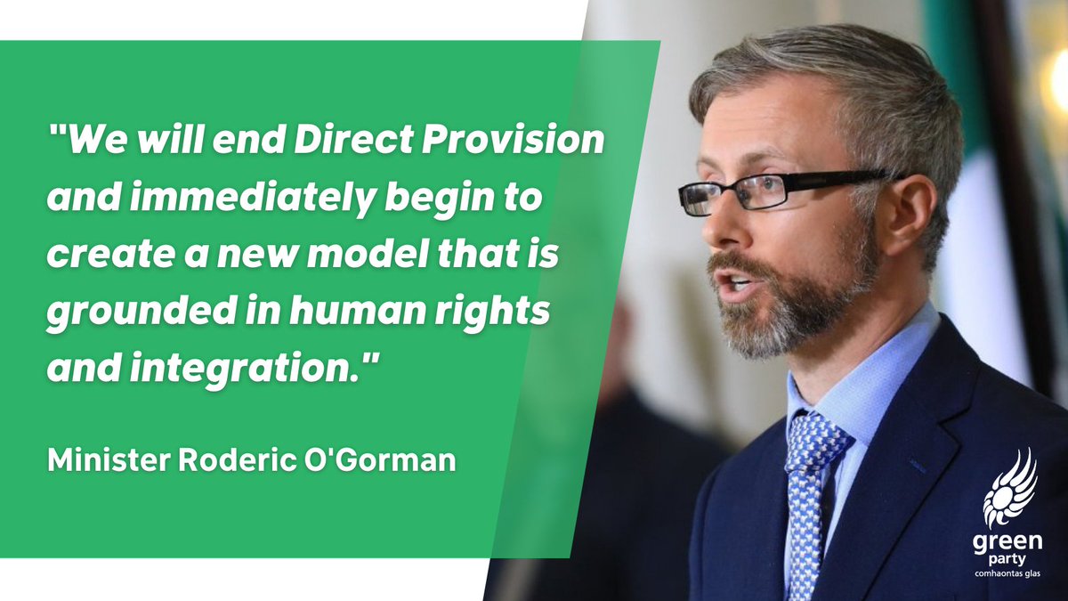CByrneGreen's tweet photo. So proud of @rodericogorman &amp; @greenparty_ie today as we take a massive step towards ending the inhumane, profit driven system of Direct Provision &amp; introduce a more compassionate, dignified, respectful &amp; integrated, process of welcoming people to Ireland.

#EndingDirectProvision https://t.co/ODuKo0azRJ