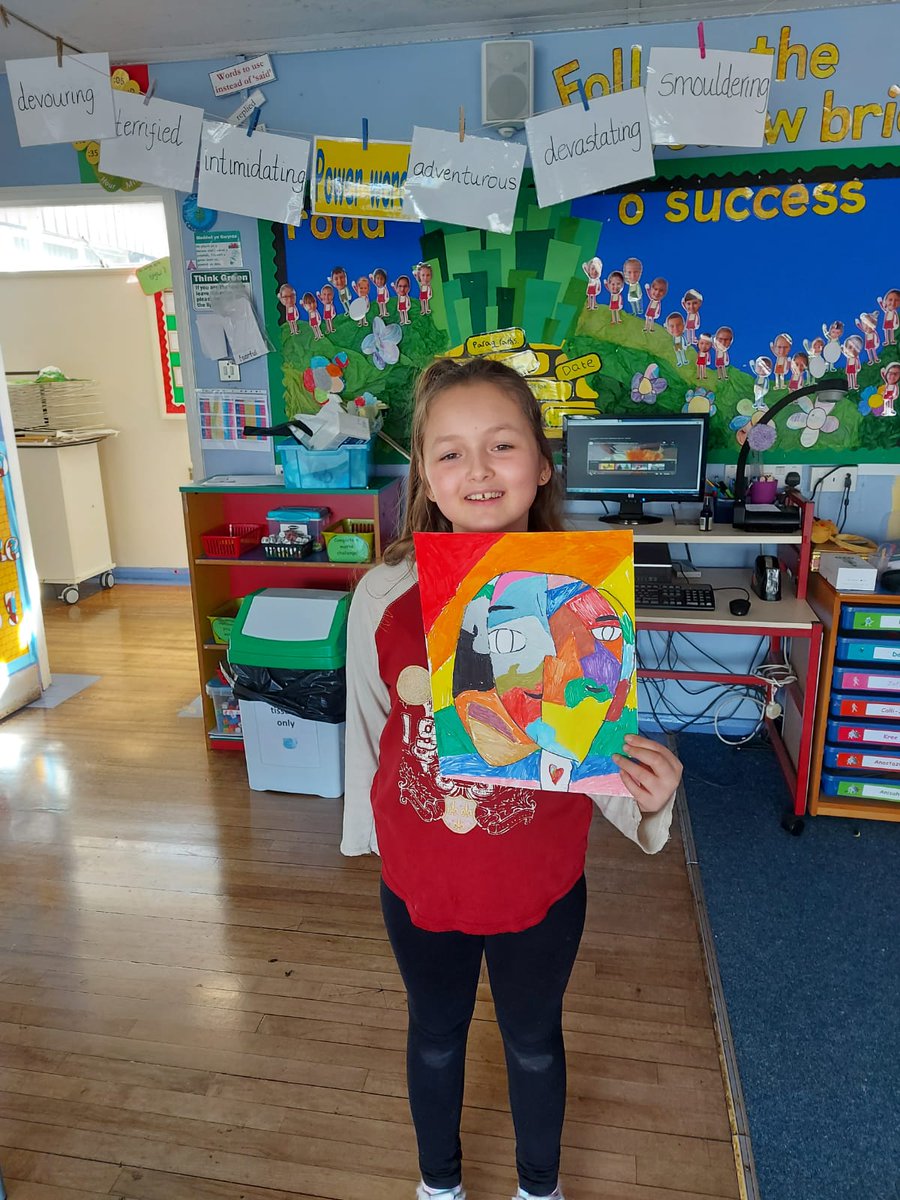 marys_rc's tweet photo. An amazing self-portrait in the style of Picasso
#expressingourselves
#usingourtalents https://t.co/5eERVZrrgJ