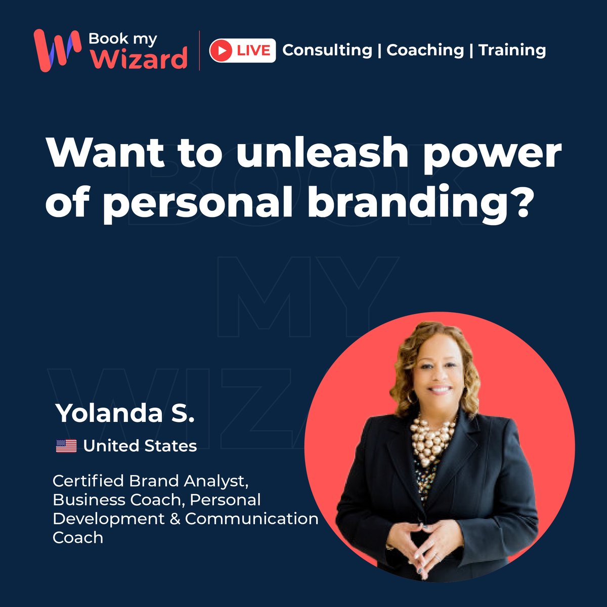 If you can't make a brand, be the brand.

Meet Yolanda, a Certified Brand Analyst, who will help you to unleash the power of self-branding.

Reach out to her at cutt.ly/plIduHW

#brandanalyst #branding #personalbranding #brandingcoach #businesscoach #bookmywizard