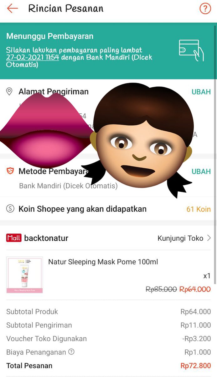 youleepink's tweet photo. Yes aku akhirnya checkout jug nih dapat Sleeping Mask Pome nya nih yg lg diskon 65%, wajahku bisa makin Nyoy nehh
#SelfIsEnough https://t.co/nXYGe85Jre