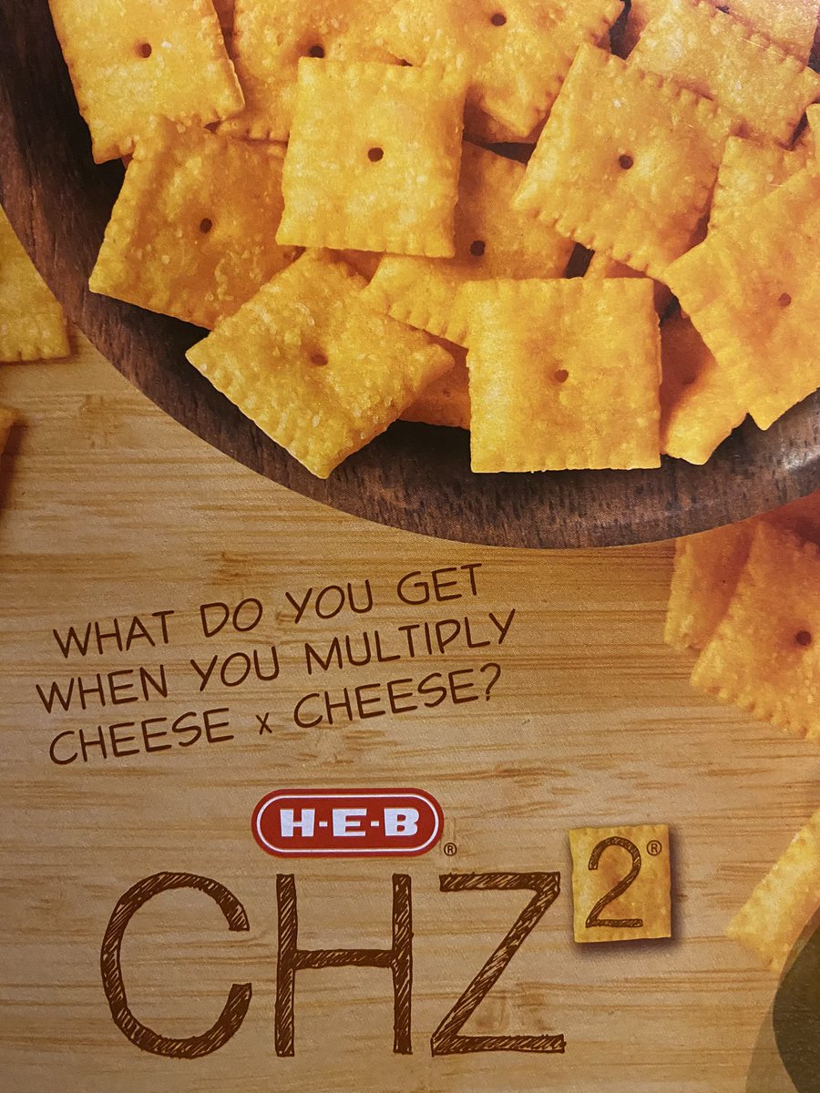 When you send your husband to HEB for cheez its for a class project and he comes back with the HEB brand because they are “math cheez its”...that is true love! #HEB #LoveMyLISD #lockhartJH #LJHproud