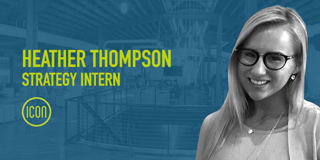 icon_commerce's tweet photo. Today we're following along with Heather, our Strategy Intern here at Icon. Check out our Instagram @icon_mc to follow along during a day in the life of an Icon Strategy Intern. #employeetakeover #Marketingstrategy #internship https://t.co/30ie32RrfO