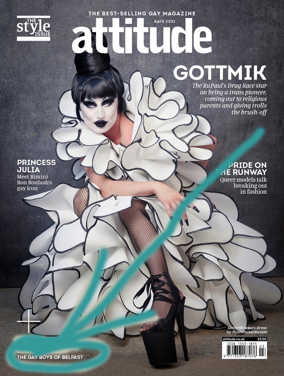 elska_magazine's tweet photo. Look, that's Elska sharing space with the legendary @gottmik in the latest issue of Attitude, for our "Gay Boys of Belfast" feature. Can't wait to see a copy! #gaybelfast #gaysboysofbelfast #gaynorthernireland https://t.co/GmIJlG4lbG