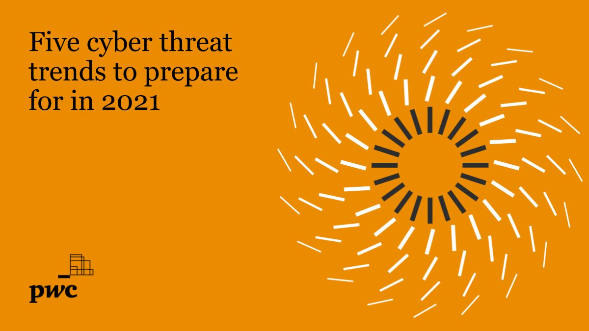 Our latest <a href="/PwC_UK/">PwC UK</a> #ThreatIntel article looks at 5 cyber threat trends you need to be aware of this year. We cover ransomware, supply chain attacks, social engineering and more, and suggest how you can respond: pwc.to/3qRVrJn