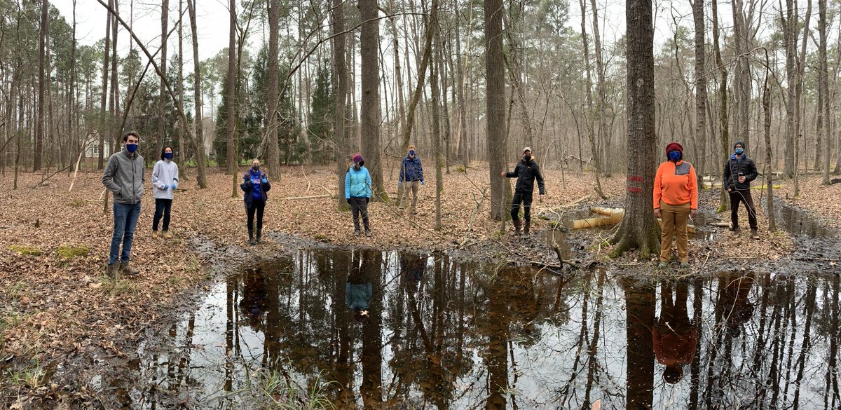 DrBioGC's tweet photo. #FridayFieldTrip #DukeBGC checking out a salamander hotspot for some much needed interaction with nature and one another (socially distanced and masked of course) https://t.co/Xe5ul3ewqA