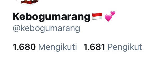 Kok selisih?
Adakah yg blm aku folow?