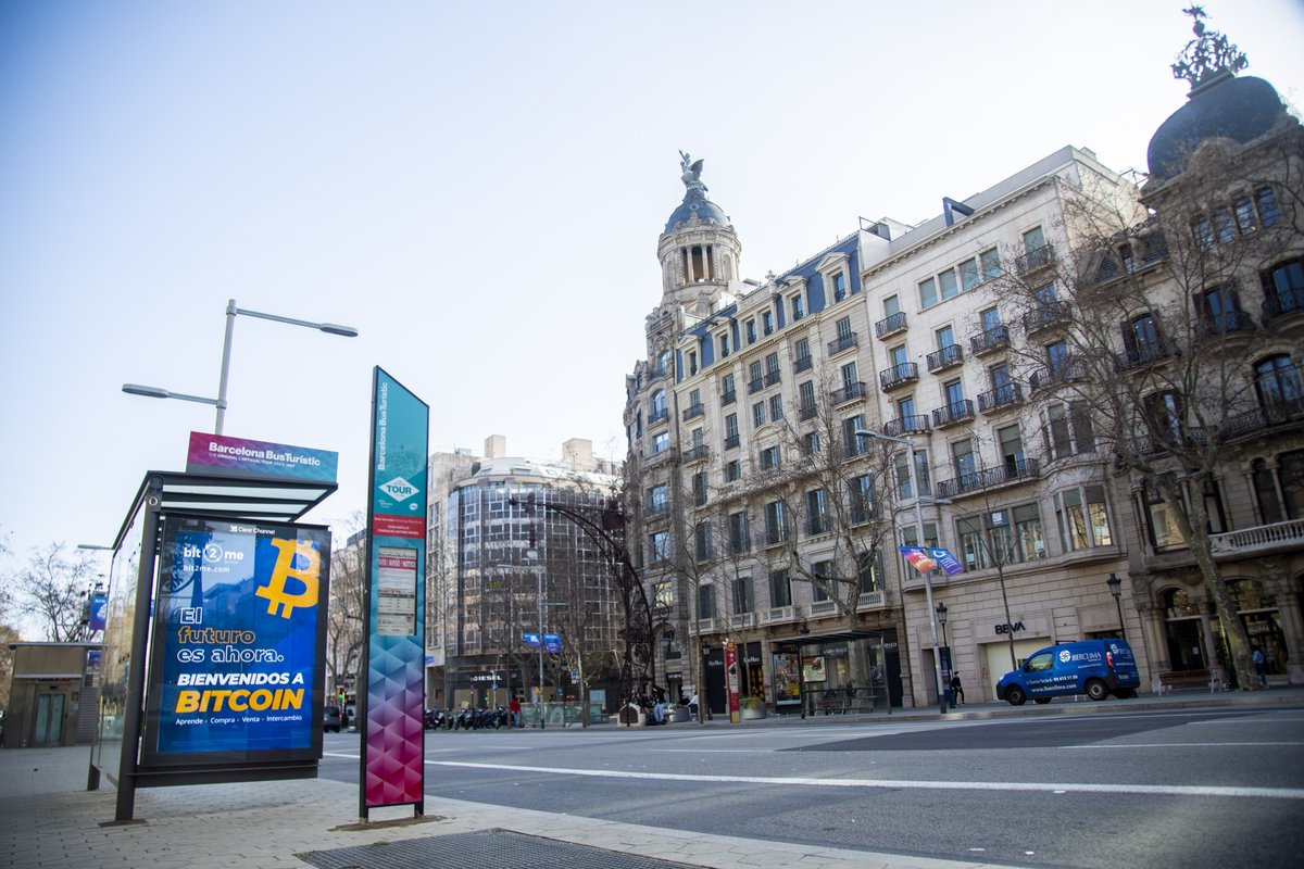 Bitcoin inunda BARCELONA 🚀 Tras el éxito de la campaña en Madrid:  ¡Llegamos a Barcelona! #BienvenidosaBitcoin