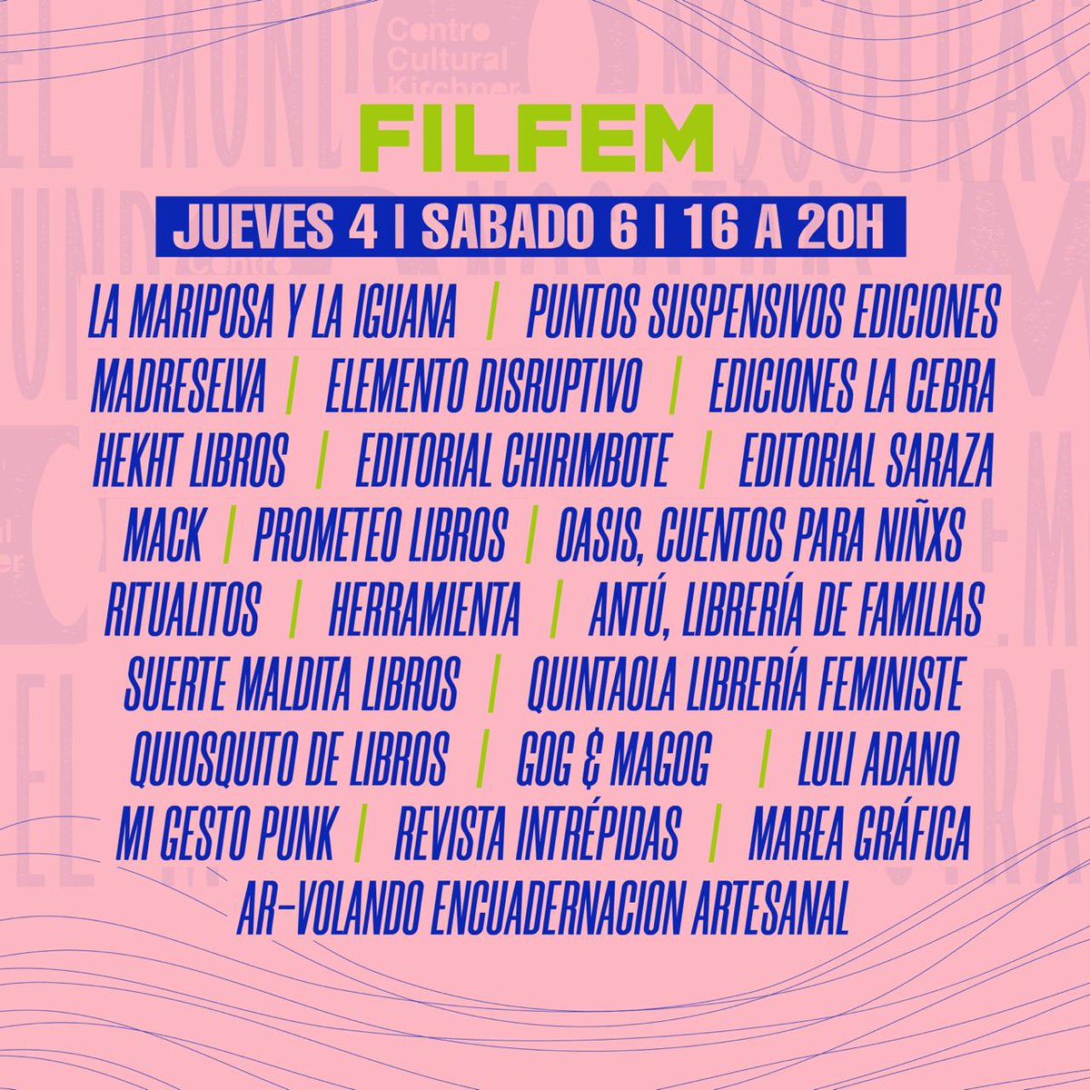 SomosIntrepidas's tweet photo. ¡El próximo JUEVES 4 y SÁBADO 6 de MARZO estaremos en la @FilFem 2021 en @elCCKirchner! 📚💜✨ De 16 a 20 hs🙌🏽
Estaremos vendiendo todos nuestros productos, con promos especiales y descuentos para docentes 🤩
¡Les esperamos!
#NosotrasMovemosAlMundo #Intrepidas #8M https://t.co/HLlIybJQv3