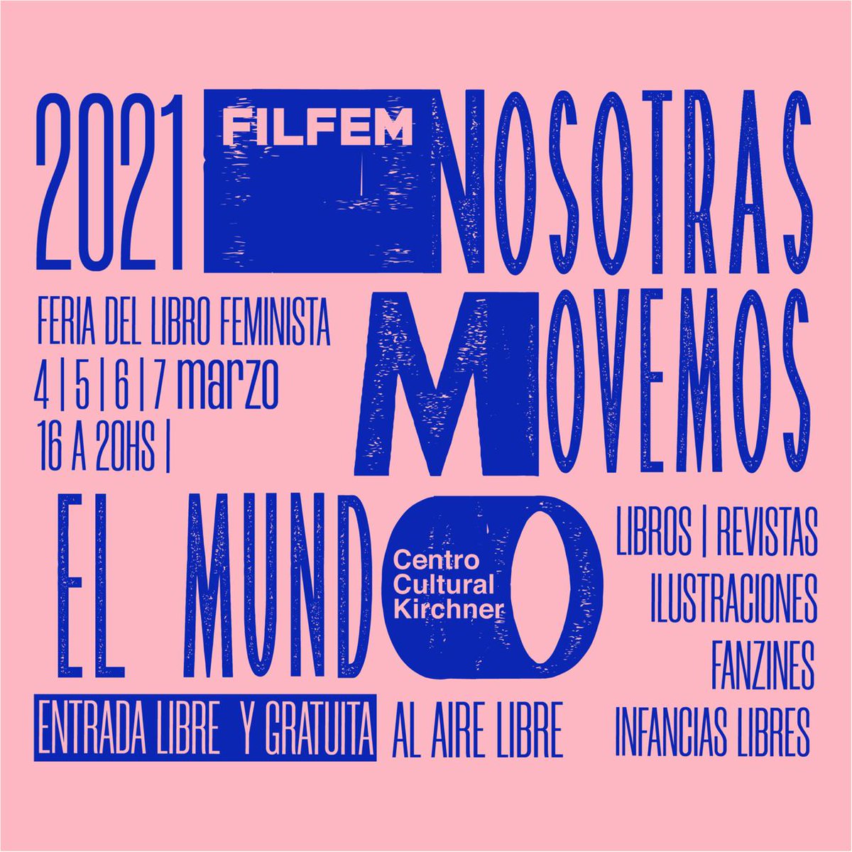 SomosIntrepidas's tweet photo. ¡El próximo JUEVES 4 y SÁBADO 6 de MARZO estaremos en la @FilFem 2021 en @elCCKirchner! 📚💜✨ De 16 a 20 hs🙌🏽
Estaremos vendiendo todos nuestros productos, con promos especiales y descuentos para docentes 🤩
¡Les esperamos!
#NosotrasMovemosAlMundo #Intrepidas #8M https://t.co/HLlIybJQv3