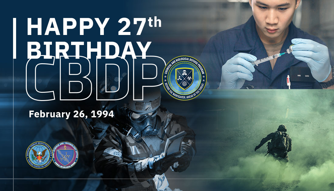 The Chemical & Biological Defense Program celebrates 27 years today! 🎉 1994 to present—the #CBDP continues to deliver capabilities that enable the Joint Force to fight & win in chem-bio-contested environments. #CBDP27 Learn more about CBDP on YouTube: bit.ly/YT-CBDP-T