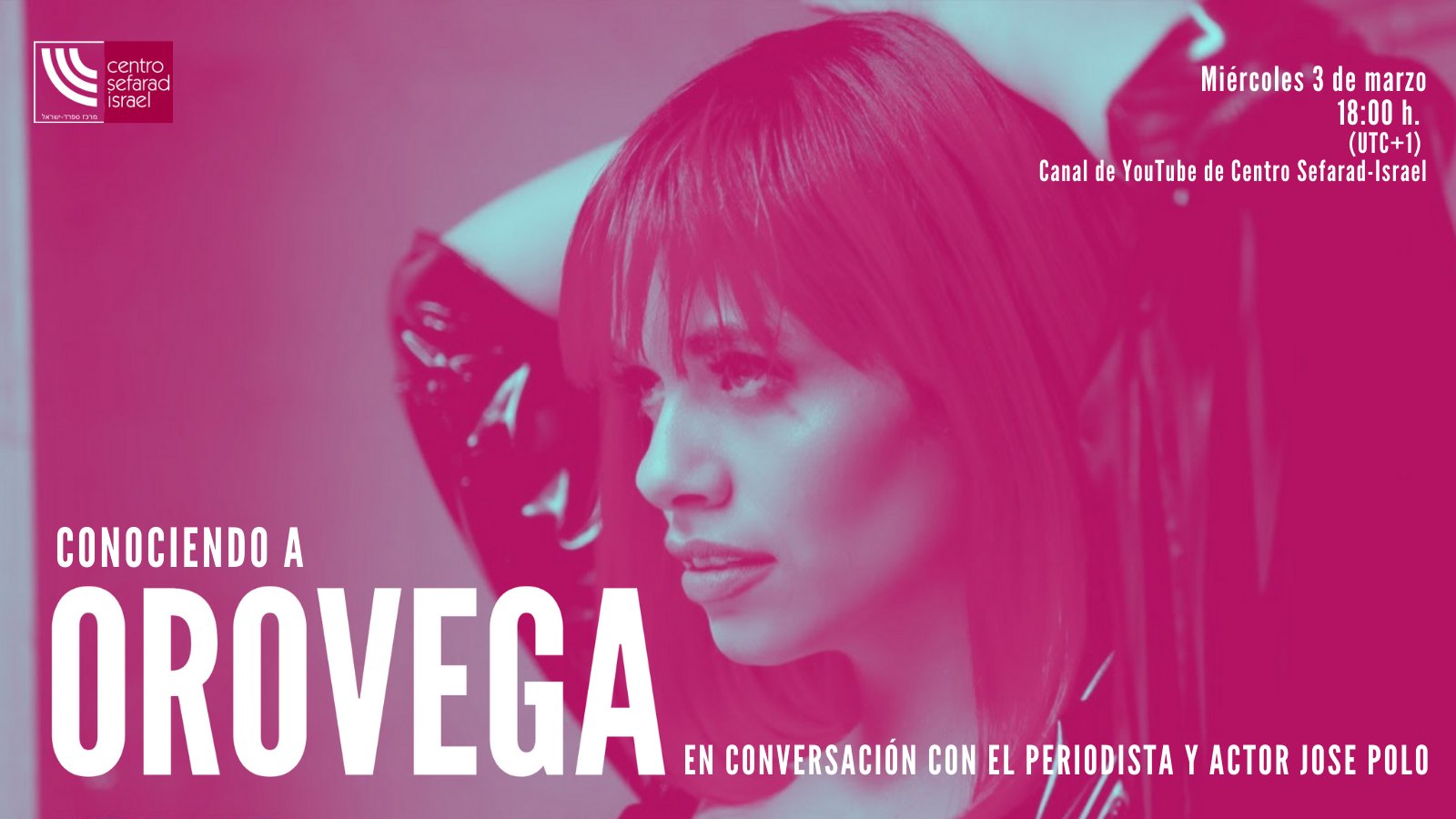 Centro Sefarad-Israel on Twitter: "🎤 El próximo miércoles te damos la oportunidad de conocer crea su música El periodista conversará con ella sobre sus canciones y la influencia de