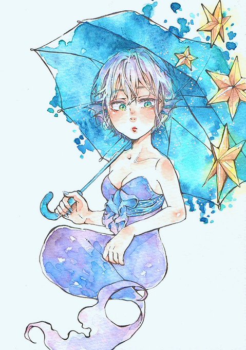 人魚姫のtwitterイラスト検索結果