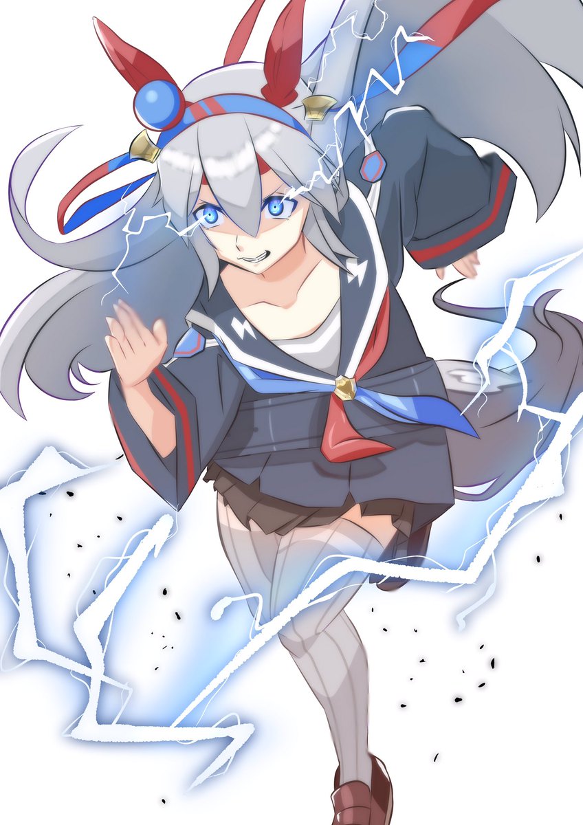 白い稲妻 タマモクロス
#イラスト練習  #ゲームウマ娘 