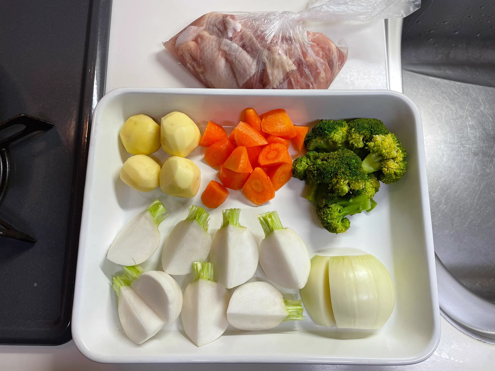 甘くなり過ぎないシチュー！バターをケチらず作った味噌バタシチュー！