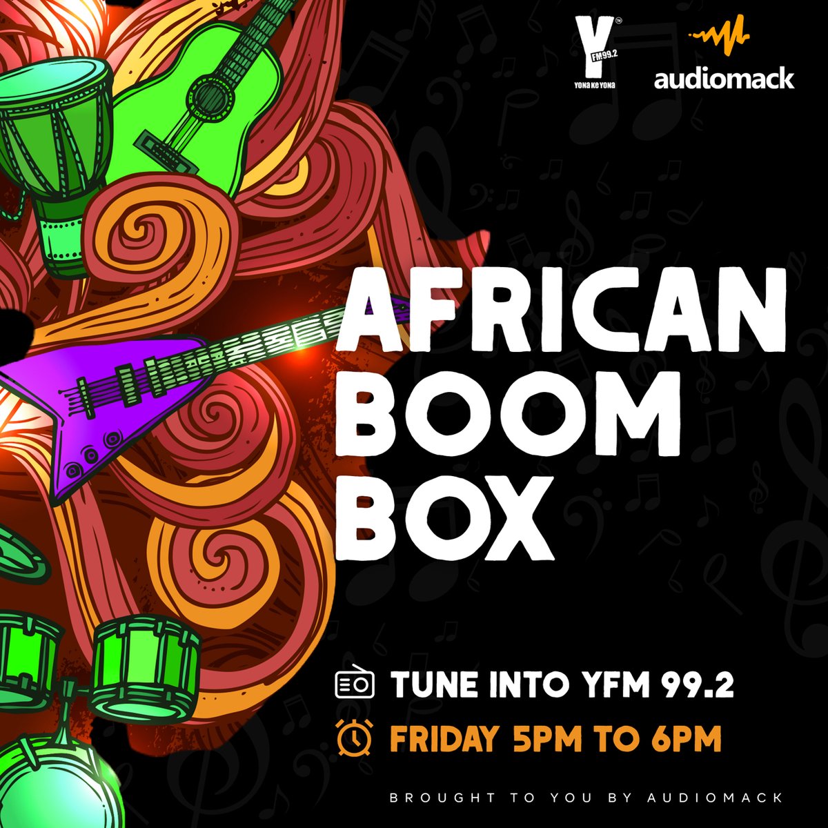 Every Friday on #TheBestDrive, we check out all new music and feature interviews of all our favourite African artists.
Don't miss African Boom Box every Friday from 5pm, brought to you by @audiomackafrica https://t.co/VOeZkb6mFb