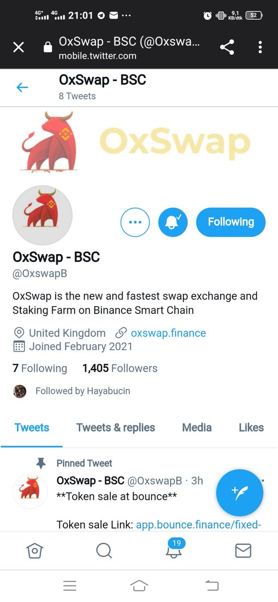 Rudihar36968977's tweet photo. @OxswapB @CryptWhite
@Ecess38274919
@akunasia09
@Verasan61
@Armed93920291
Good luck project
#OxSwap #OxT https://t.co/3V4HY2hGhb