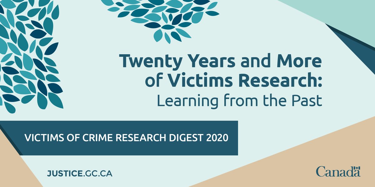 JusticeCanadaEN's tweet photo. Each year, Victims and Survivors of Crime Week aims to raise awareness of the issues they face and the services, programs, and laws in place to help them and their families. Research plays a critical role. #VictimsWeek2020 https://t.co/bVQsnUrZkn