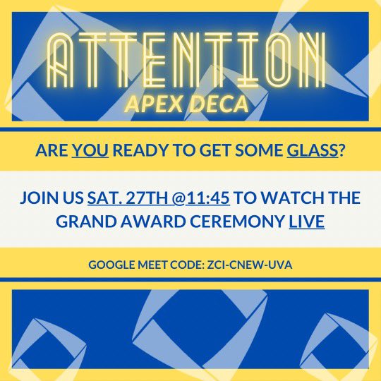Mark your calendars Cougars🗓. Join us at 11:45 am on Saturday for a pre awards party as we watch the grand award together. Everyone is welcome to come!
