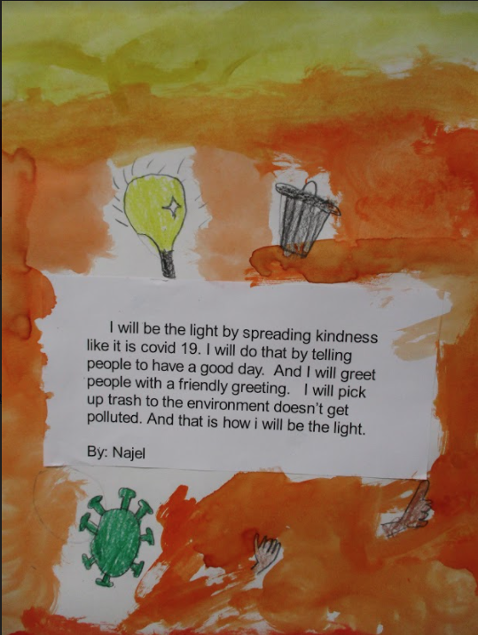 rkfryanrdTech's tweet photo. 5th grade students from Ms Sidoti's class have been inspired by @TheAmandaGorman's poem, "The Hill We Climb".  They write and paint about the light they will be in the world. #studentvoice #poetry #inspiration @NPSDistrict @john_provost @techmolly @Tech_Rocky https://t.co/n0fRWQyanr