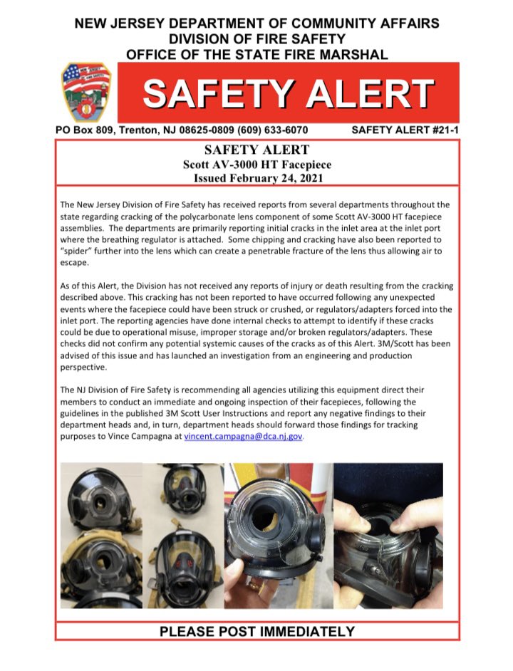 teaneckff's tweet photo. Information from NJ DFS. #teaneckfirefighters #fmbalocal42 #njfmba https://t.co/heGHuKDV1u