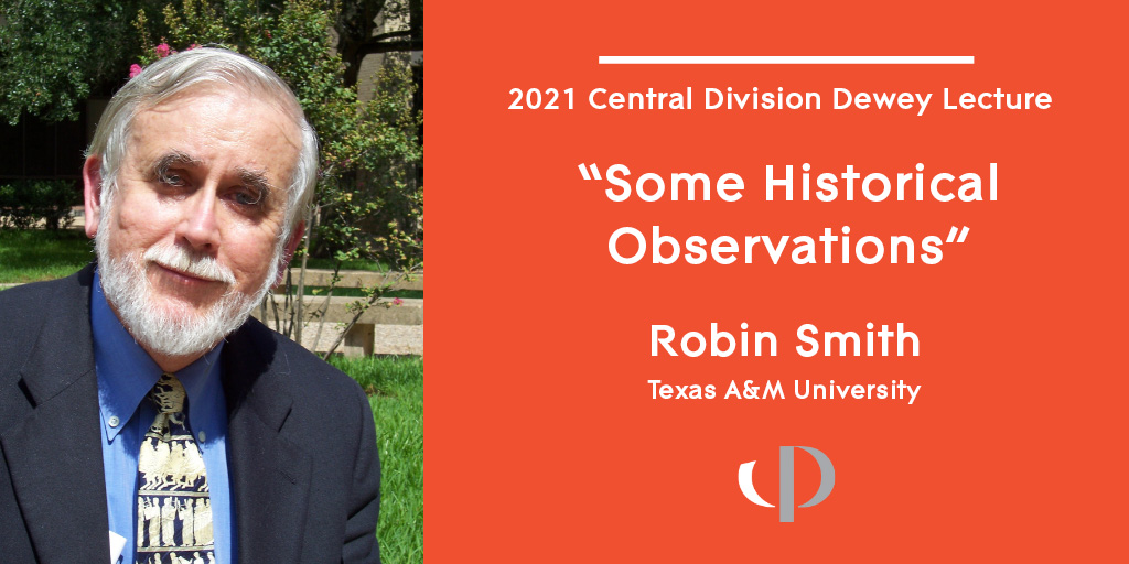 American Philosophical Association (@apaphilosophy) on Twitter photo Happening today at 11:10 a.m. Central Time: Prof. Robin Smith of <a href="/TAMU/">Texas A&M University</a> to deliver the <a href="/APA_Central/">APA Central Division</a> Dewey Lecture. #APACentral21 apacentral21.secure-platform.com/a/gallery/roun… Happening today at 11:10 a.m. Central Time: Prof. Robin Smith of <a href="/TAMU/">Texas A&M University</a> to deliver the <a href="/APA_Central/">APA Central Division</a> Dewey Lecture. #APACentral21 apacentral21.secure-platform.com/a/gallery/roun…
