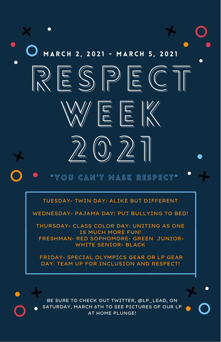 LP_LEAD's tweet image. Who's ready for Respect Week?! Please don't forget to tag @LP_LEAD in your Respect Week posts! #lpdoesnotmaskrespect