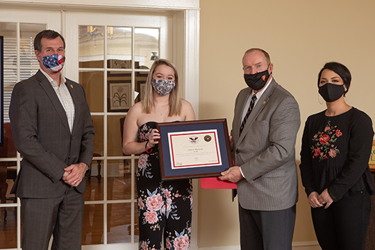 First-year student Ashley Williams recognized with national service award: ow.ly/Yb6T50DKOba