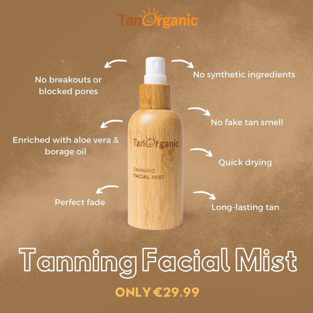 Introducing... NEW Tanning Facial Mist 🤩 Say hello to your new flawless filter 🙌🏼 You can now achieve a gorgeous bronzed glow & instant hydration boost with the world’s FIRST and ONLY Eco Certified, Organic Tanning Facial Mist 🥳 Shop now on tanorganic.com 🧡