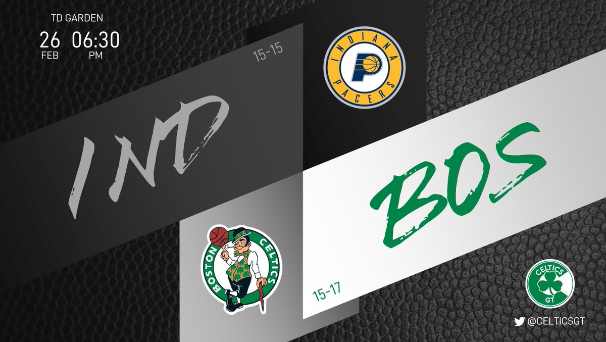 ¿Tal vez ahora que regresamos al TD Garden volvemos a ganar? Estar en el puesto 9 del Este es decepcionante. Se debe terminar fuerte
🏎 Pacers (15-15)
☘ Celtics (15-17)
⏰ 06:30PM
#WholeNewGame #Celtics https://t.co/PFg8v8FsEP
