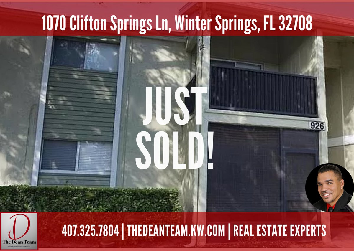 TheDeanTeamRE's tweet photo. https://t.co/5npl275lPX
Just sold! No matter what type of home you are looking for, The Dean Team can help! 😃 

#thedeanteam #qualityservicewithasmile #kellerwilliams #realtor #realestate #homesweethomebyzee #buy #sell #invest #orlandorealestate #orlandofl #centralfl https://t.co/6U2CmKryMU