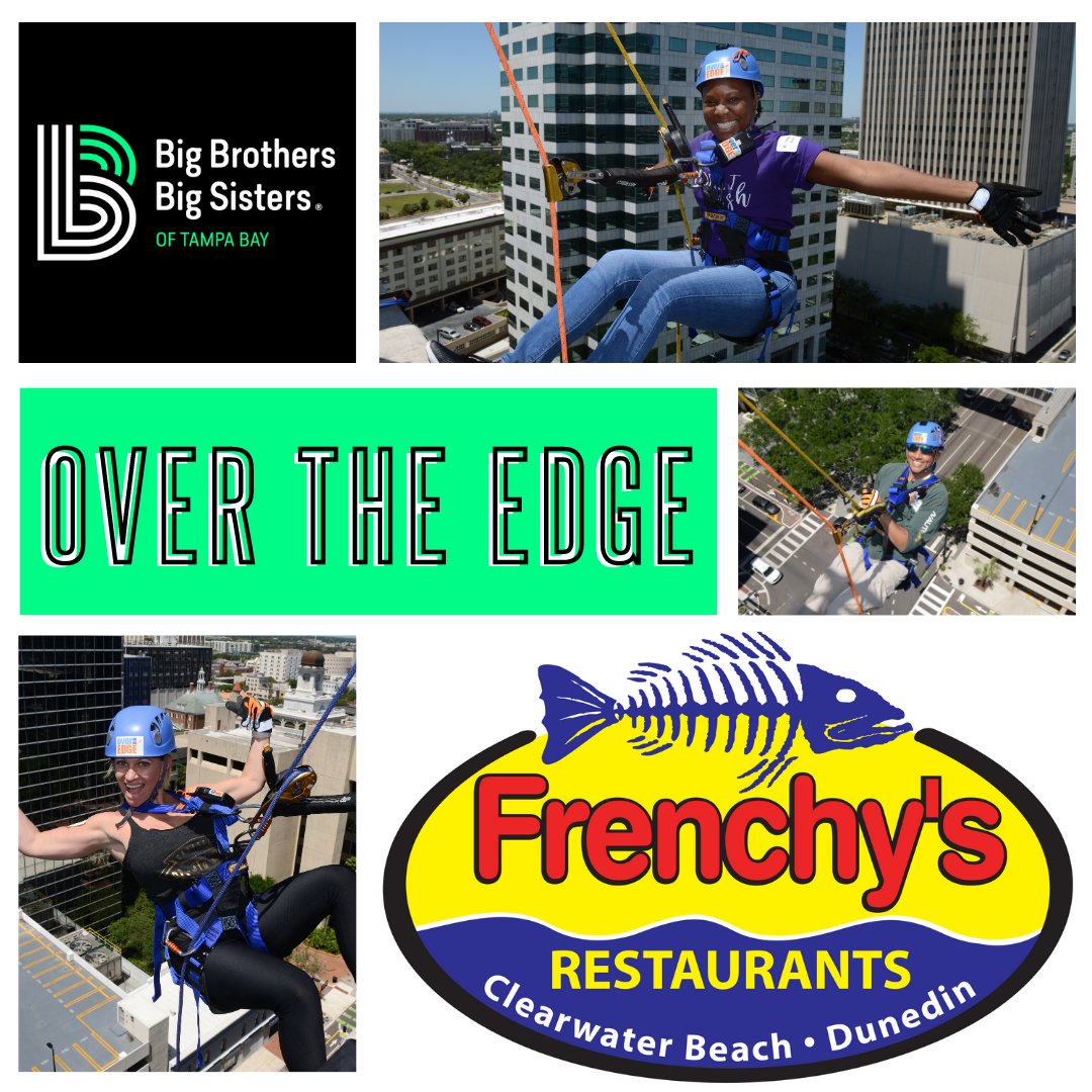 Shoutout to <a href="/frenchysonline/">Frenchy's</a> for sponsoring our Over the Edge event on Saturday, March 6th! Come on down to the <a href="/HiltonTD/">Hilton Tampa Dwntwn</a> and watch our friends rappel down a building to support our mentoring programs #OTETB2021 #BiggerTogether

⏩ give.bbbstampabay.org/ge/ote2021