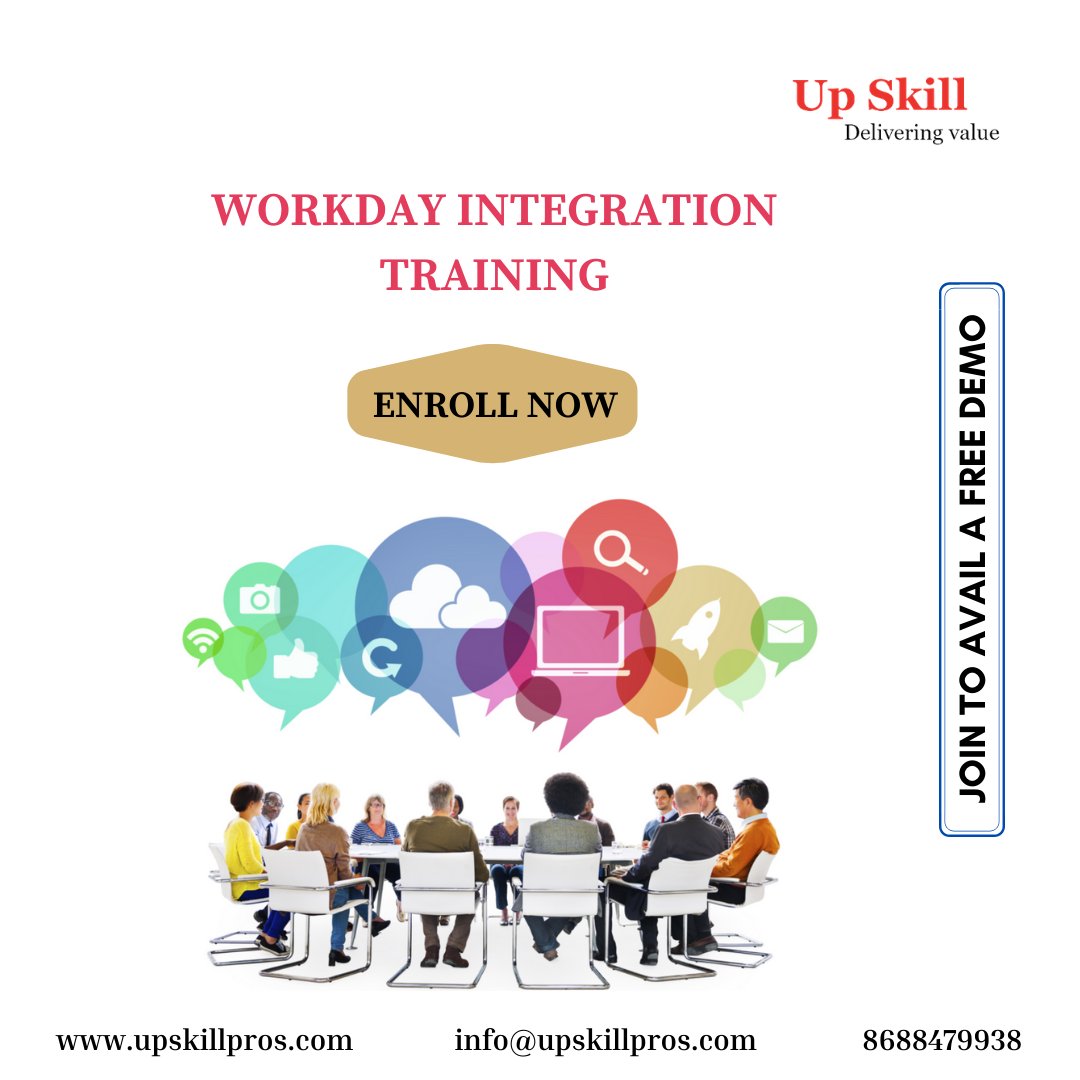 UpSkill14's tweet image. Looking for a Workday Integration Training Online course? Learn it from the Industry experts. Enroll Now! Free Demo available. Reach us at Call: 8688479938
 or drop a mail at: info@upskillpros.com
#Workday #workdayintegration #Workdayintegrationdemo #Workdayintagrationcareer