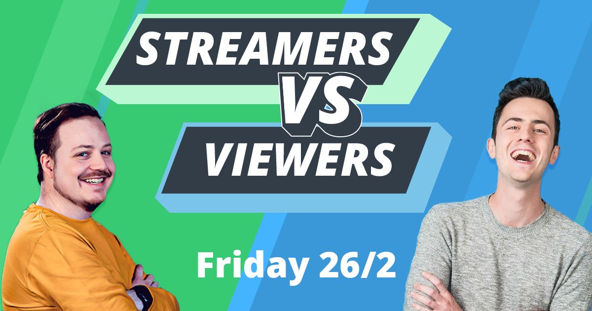 Beat the streamers tonight 👀 Join us at 7:30 PM on Twitch!
Play some games against @BumZyttv @jaydiamondsgame <a href="/YatoHero/">YatogamiNL</a> and @NJordens 🙌 Shoutcasters <a href="/PaepeSen/">Sen De Paepe</a> and <a href="/ElnilsonG/">Elnilson | Realm Architect</a> will comment on your games. 🎉🎉

👉 kayzr.tv

#twitch #gaming #shoutcaster #streamer