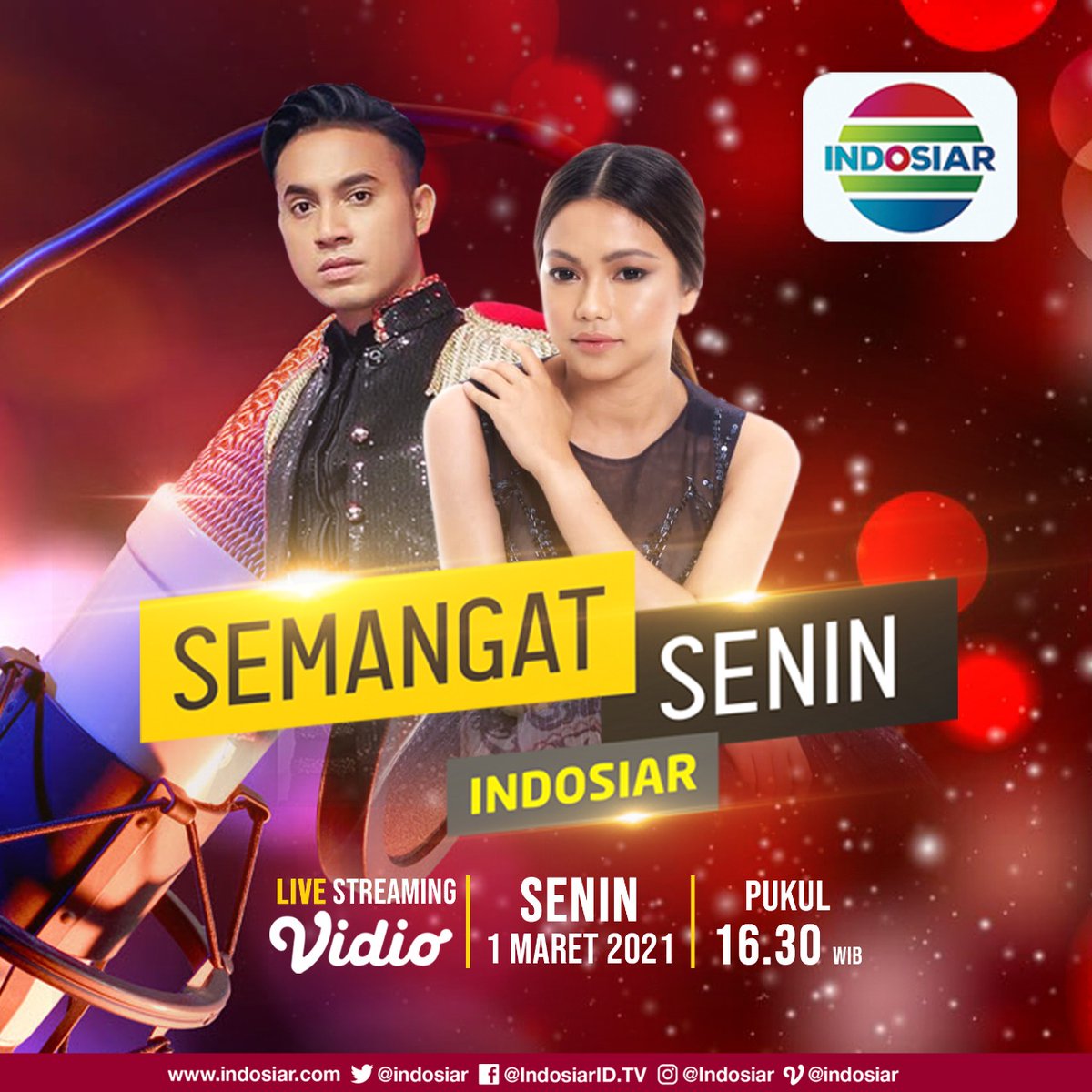 Yuhu~ mau dapetin merchandise spesial #SemangatSeninIndosiar dari Rara &amp; Gunawan

Caranya gampang banget gaes.
1. Pastikan udah follow Indosiar
2. Repost poster ini ke ig feed kamu, tuliskan kenapa kamu yang harus dapat salah satu merchandise spesial dari Rara atau Gunawan