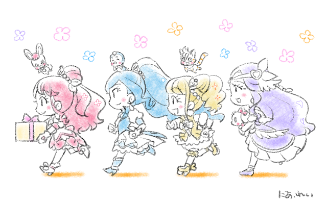 ヒーリングっど❤︎プリキュアの4人がどこかにお出かけするみたい❣️どこへ行くんだろう?🤔
#今日のちびキュア 