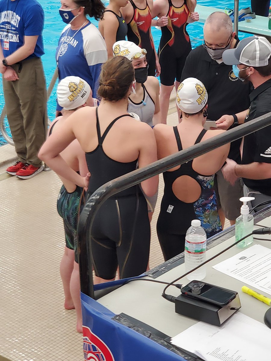 burke_athletics's tweet photo. 200 medley relay sets a school record the school record by .06!!! Coach was a little excited 😆 https://t.co/aQKIDtZokO