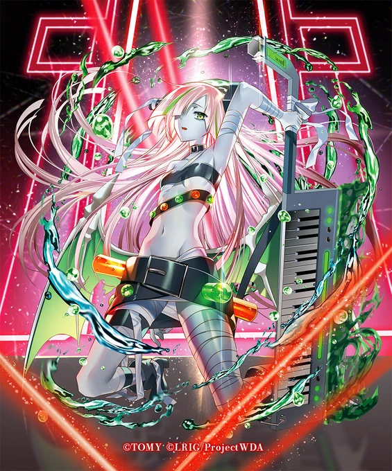 本日発売の #WIXOSS 『CHANGING DIVA』にて【勇気へ前進 アキノ】【マエニタツ バン】描かせていただきました。よろしくお願いします!#WIXOSS_DA 