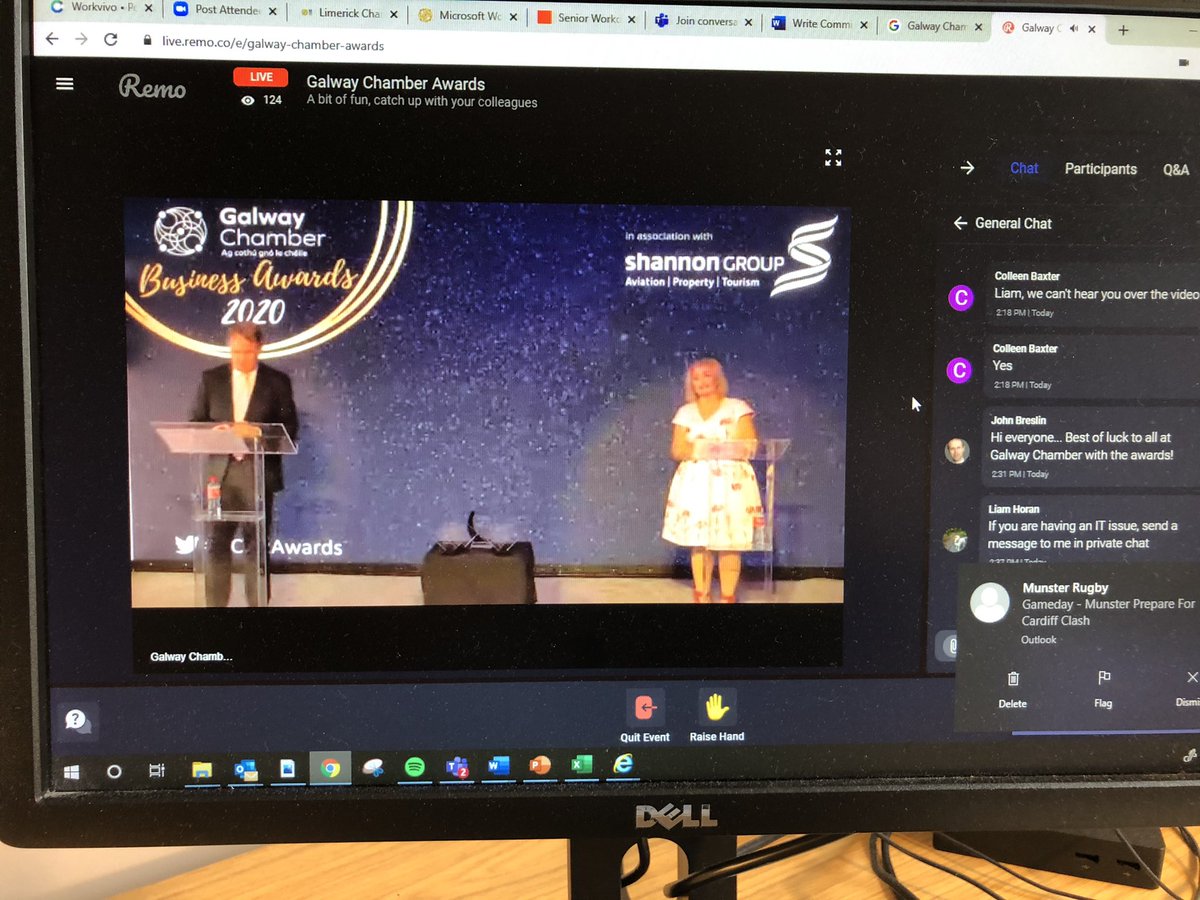 GrahamBurns2013's tweet photo. Congrats to @GalwayChamber for celebrating innovation and entrepreneurship from some amazing companies....and while we’re talking about it..come on @CplResources @CplGalway...we’re nominated in Sustainability category #GCBizAwards https://t.co/bCBQHwWIEE