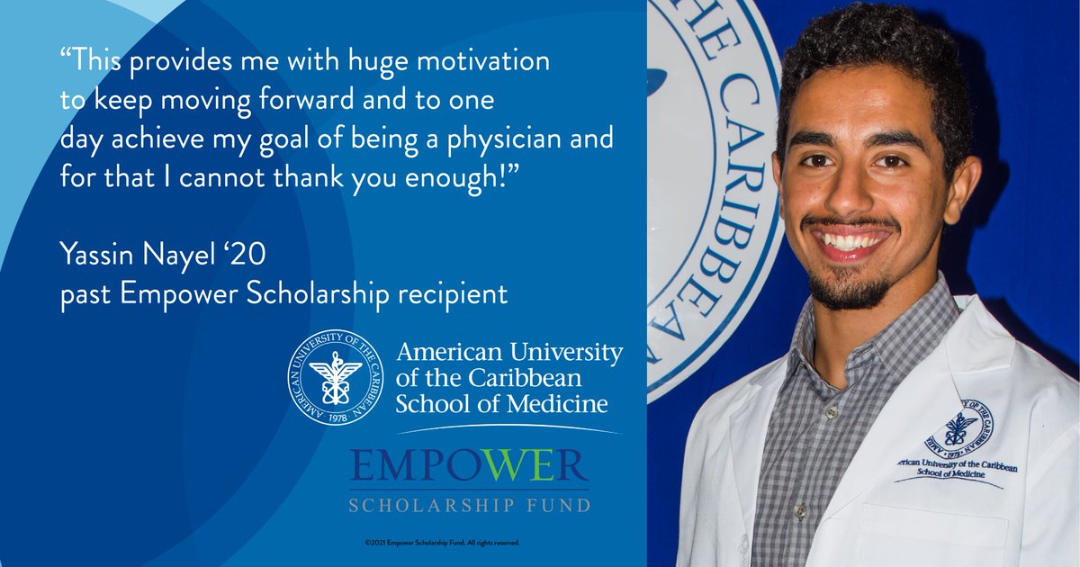 FundEmpower's tweet photo. One month left - Apply today for one of 100 scholarships available for qualifying students @aucmed, @chamberlainedu, @RossMedSchool and @RossVetSchool.  Visit https://t.co/a3paPMDMge to learn more. https://t.co/gPZncx0bvh