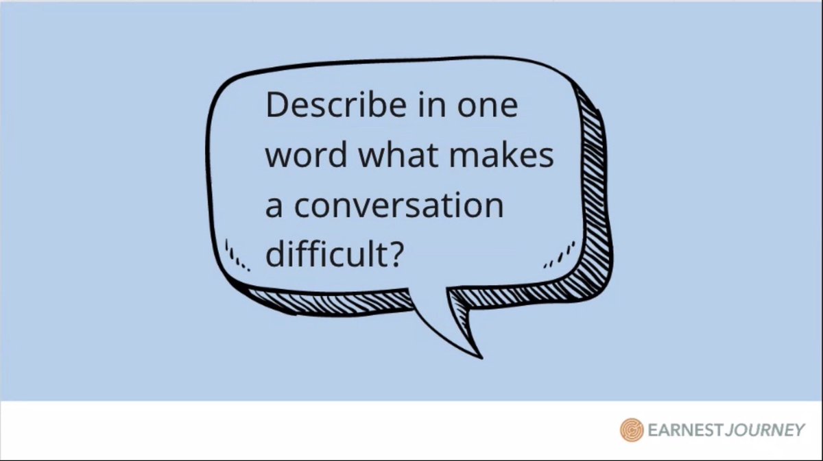 Nashville_CM's tweet image. Describe in one word what makes a conversation difficult? @earnestjourney #courage #cmnsh #creativemornings