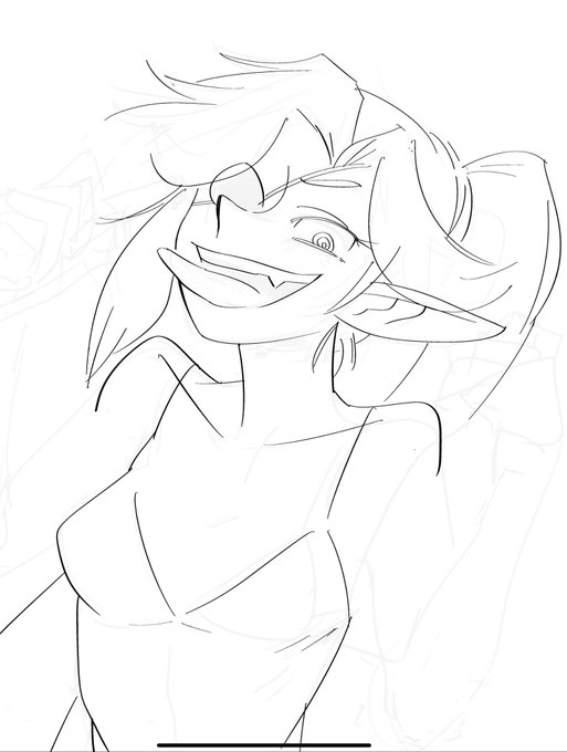 本当は一発で引けるのが理想ですが
とりあえず引いてみて気に入らなかったら修正しちゃう気楽さがデジタルのいいところですよねという作業途中のをこそっと 