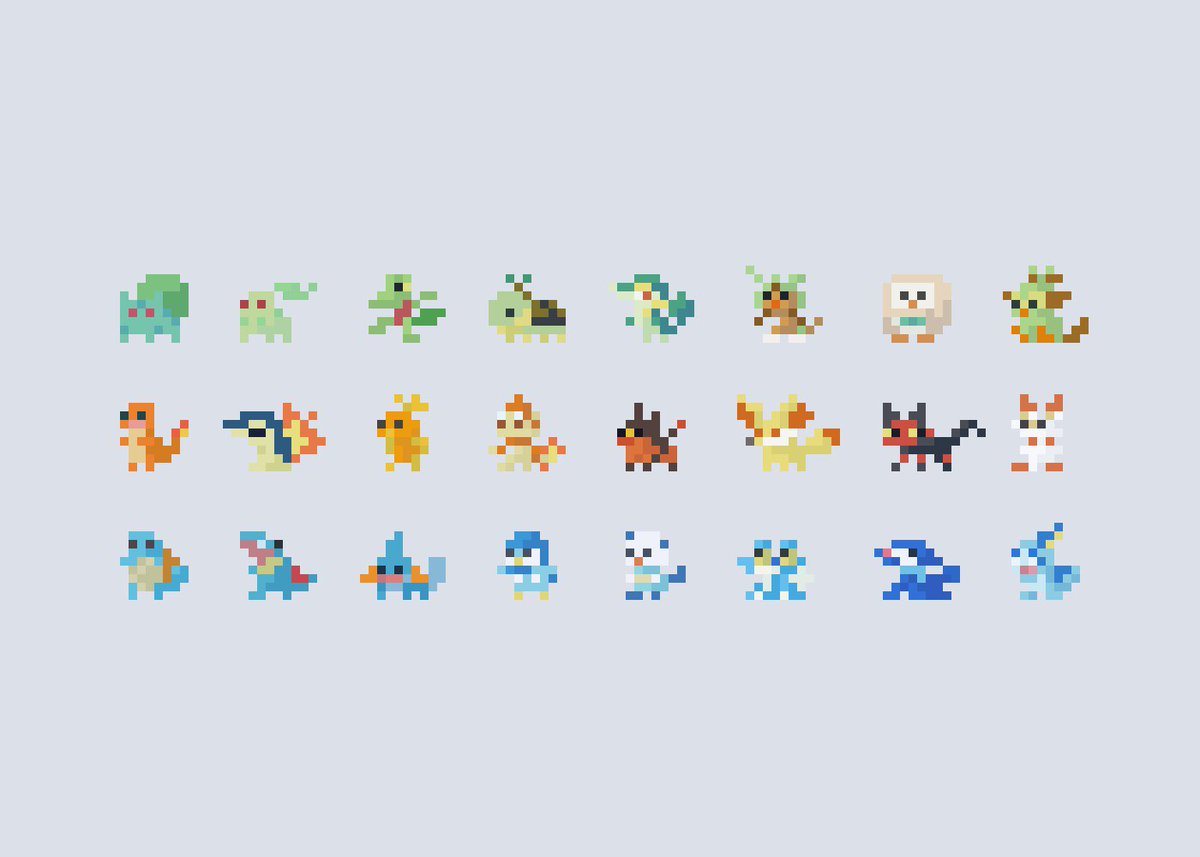 annaan801's tweet photo. ポケモンちびドット絵まとめ

#ドット絵 #pixelart  
#PokemonDay #ポケモン25周年 https://t.co/2u6khWfNja